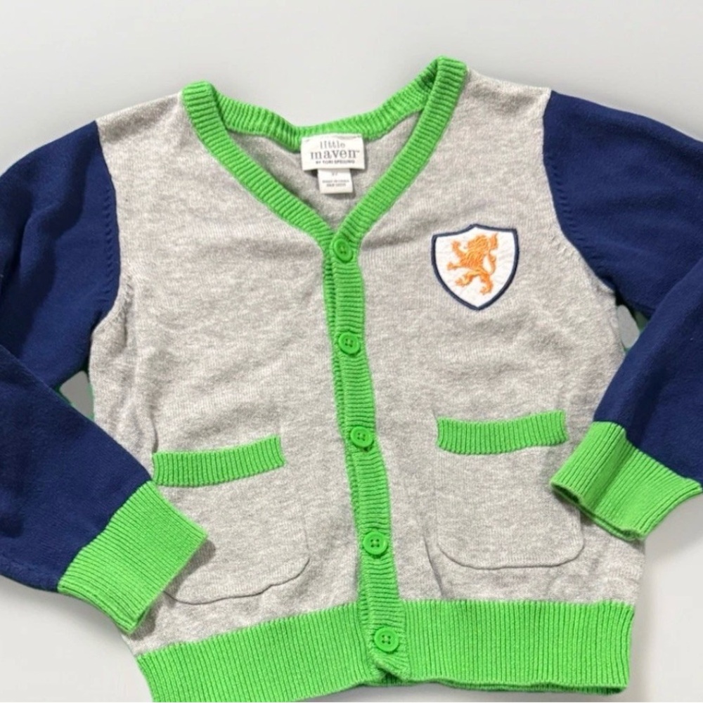 Little Maven Tori Spelling Boys 3T Preppy Colorblock Shirt Toddler